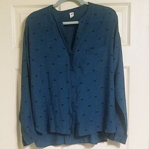 Old Navy bow blouse